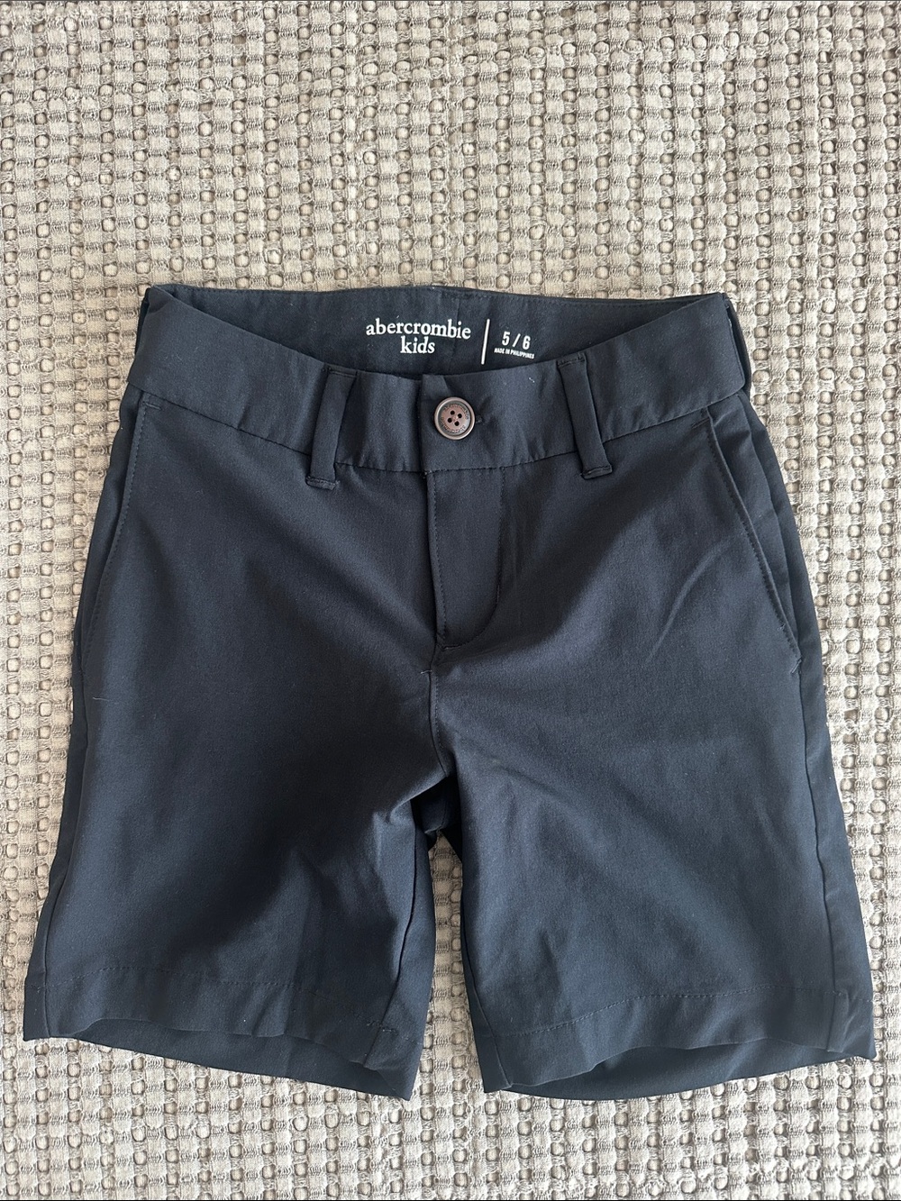 abercrombie kids Black Chino Bermuda Shorts